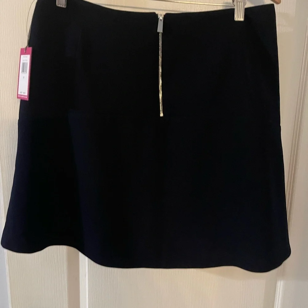NWT‎ Vince Camuto Dark Blue Skater Skirt